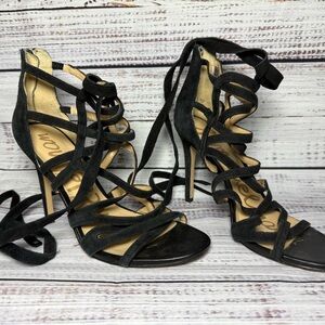 Elegant Black Strappy Heels